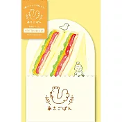 【日本Wa-Life】麵包城鎮 美濃和紙迷你造型信封紙組 ‧ 三明治吐司