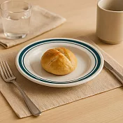 【日本小倉陶器】美濃燒 職人cafe 陶瓷淺盤16cm ‧ 綠