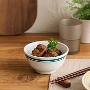 【日本小倉陶器】美濃燒 職人cafe 陶瓷餐碗12cm ‧ 綠