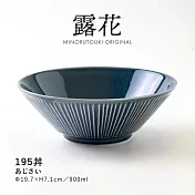 【Minoru陶器】露花 陶瓷丼飯餐碗900ml ‧ 鉗藍