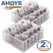 【AHOYE】內衣分格袋收納袋 2入
