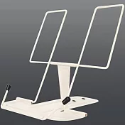 【ABEL】輕覽可調式金屬閱讀架 白色