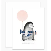 【 Dear Hancock 】Penguin with Wrapped Fish 生日卡 #美國進口 #gc_395