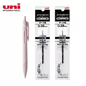 (1筆2芯)UNI JESTREAM 國民溜溜筆 0.38 柔和粉