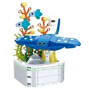 樂彩森林 療癒舒壓系列積木-魟魚(144片)