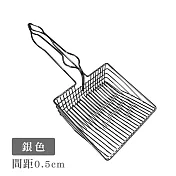 【上手家居】金屬貓砂鏟(貓鏟/貓沙鏟/砂鏟/鏟屎/礦砂鏟/貓砂鏟子/金屬貓砂鏟/貓鏟子/鐵貓砂鏟) 銀色(0.5cm)
