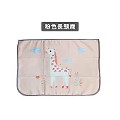 【上手家居】抗UV磁吸遮陽簾(汽車遮陽/車窗遮陽/車用遮陽/車用遮陽簾/車窗簾/磁吸窗簾/汽車遮陽簾) 粉色長頸鹿