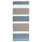 【日本丸真】日本製ima Linea 立體條紋吸水毛巾 藍