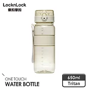 【樂扣樂扣】Tritan優質彈蓋提帶水壺 650ml/迷霧灰