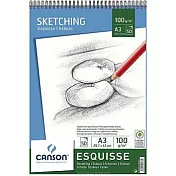 CANSON 素描用紙 50張入/29.7*42cm-A3/100gsm