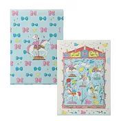 【日本Mark’s】北澤平祐系列A4資料夾2入組 ‧ 旋轉木馬(藍)