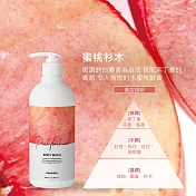 【BANANAL】韓國植物萃取香氛沐浴乳500ml- 蜜桃杉木