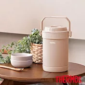 【THERMOS膳魔師】不鏽鋼真空燜燒提鍋1500ml(RPF-20-LMT) 奶茶褐