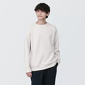 【MUJI 無印良品】男抗UV速乾聚酯纖維圓領衫 XL 柔白
