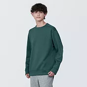 【MUJI 無印良品】男抗UV速乾聚酯纖維圓領衫 M 深綠