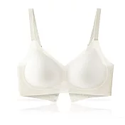 【KISSDIAMOND】裸感空氣杯無鋼圈內衣(KDW-8561) XL 米白