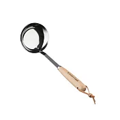 【日本青芳製作所】天然木把 不鏽鋼 勺匙