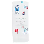 【日本HAYASHI】大阪泉州 紗布純棉毛巾 ‧ 白熊祭典