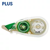 (2入1包)PLUS 手帳修正帶 米黃色紙張專用 6mm 綠色