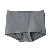 【MUJI 無印良品】女有機棉混彈性平口內褲 S 深灰