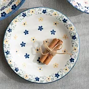 【日本Marusan Kondo】Polish波蘭碎花 陶瓷淺盤16cm ‧ 花叢