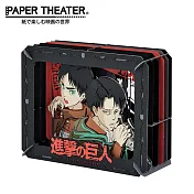 【日本正版授權】紙劇場 進擊的巨人 紙雕模型/紙模型/立體模型 艾連葉卡/里維 PAPER THEATER