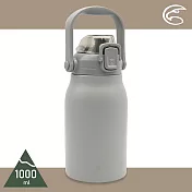 ADISI 手提不銹鋼吸管保溫瓶【岩灰/1000ml】AS23041(保溫、保冷、保冰)