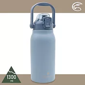 ADISI 手提不銹鋼吸管保溫瓶【海藍/1300ml】AS23041(保溫、保冷、保冰)