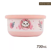 【HOUSUXI 舒希】迪士尼  瑪麗貓系列-不鏽鋼雙層隔熱碗730ml