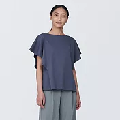 【MUJI 無印良品】女棉混聚酯纖維涼感套衫 S 煙燻紫