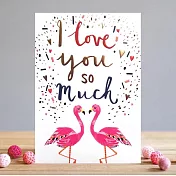 【LOUISE TILER】Flamingo couple 愛情卡#HH006