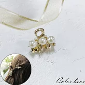 【卡樂熊】韓版輕奢水鑽造型瀏海夾/髮夾/邊夾(六款)- 珍珠