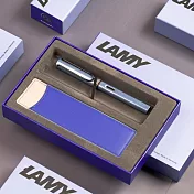 LAMY 鋼筆 / AL-STAR單入雙色筆套禮盒 限量 筆尖-EF - aquatic冰霜藍