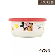 【HOUSUXI舒希】迪士尼米奇米妮系列-不鏽鋼雙層隔熱碗-420ml-A2