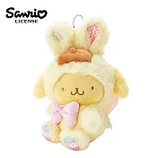 【日本正版授權】三麗鷗 兔子造型 玩偶吊飾 娃娃/絨毛玩偶 - 布丁狗
