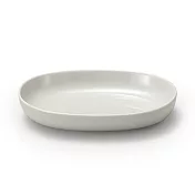 【MUJI 無印良品】日常食器/橢圓缽 /灰米