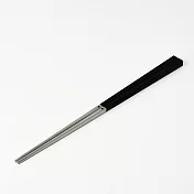【MUJI 無印良品】不鏽鋼樹脂方筷(可機洗)/23cm/黑