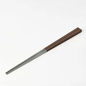 【MUJI 無印良品】不鏽鋼樹脂方筷(可機洗)/23cm/棕