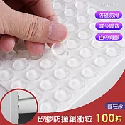 【iRoom優倍適】多用途矽膠防撞緩衝顆粒100粒- 圓柱形10x3mm