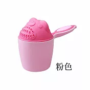 【E.dot】小熊造型兒童洗頭花灑杯 粉色