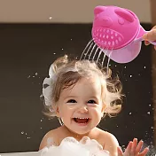 【E.dot】小熊造型兒童洗頭花灑杯 粉色