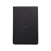 【Rhodia|Boutique】WebNotepad 精裝皮面束帶筆記本_A5_ 象牙色_點格_90g_96張_ 黑色