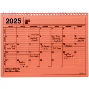 【Mark’s】2025 月曆型記事手帳M (B5變型) ‧ 橘色