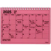【Mark’s】2025 月曆型記事手帳S (B6變型) ‧ 紅色
