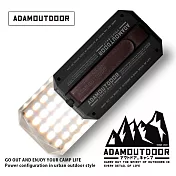ADAMOUTDOOR｜3D廣角鑽石燈｜附保護硬式收納盒 曜石黑