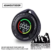 ADAMOUTDOOR｜隨身一氧化碳 溫濕度偵測器 ( ADDT-MON100) 曜石黑