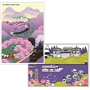 我愛台灣明信片阿里山＋日月潭（2張組）