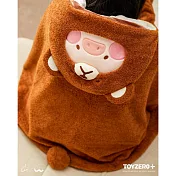 罐頭豬LuLu 變裝系列- 連帽空調毯 (豬熊)