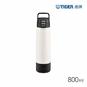 TIGER虎牌 抗菌加工大容量運動型不鏽鋼保冷瓶800ml(MTA-B080) 鷲白色