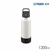 TIGER虎牌 抗菌加工大容量運動型不鏽鋼保冷瓶1.2L(MTA-B120) 鷲白色